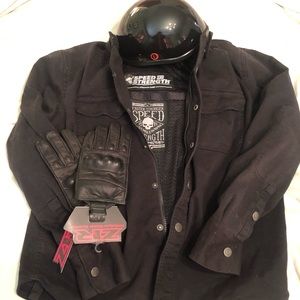 BIKER SPEED STRENGTH XL JACKET Helmet & Gloves